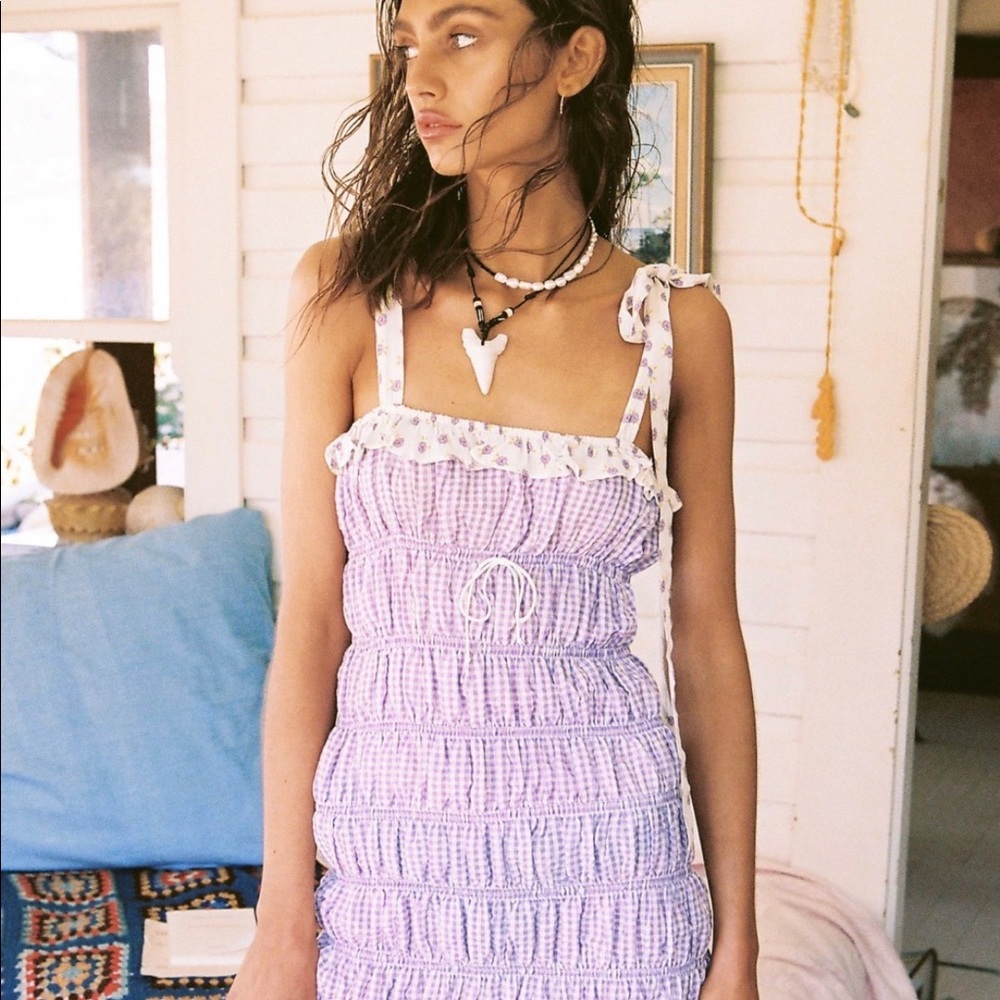 For love and lemons smocked dress.